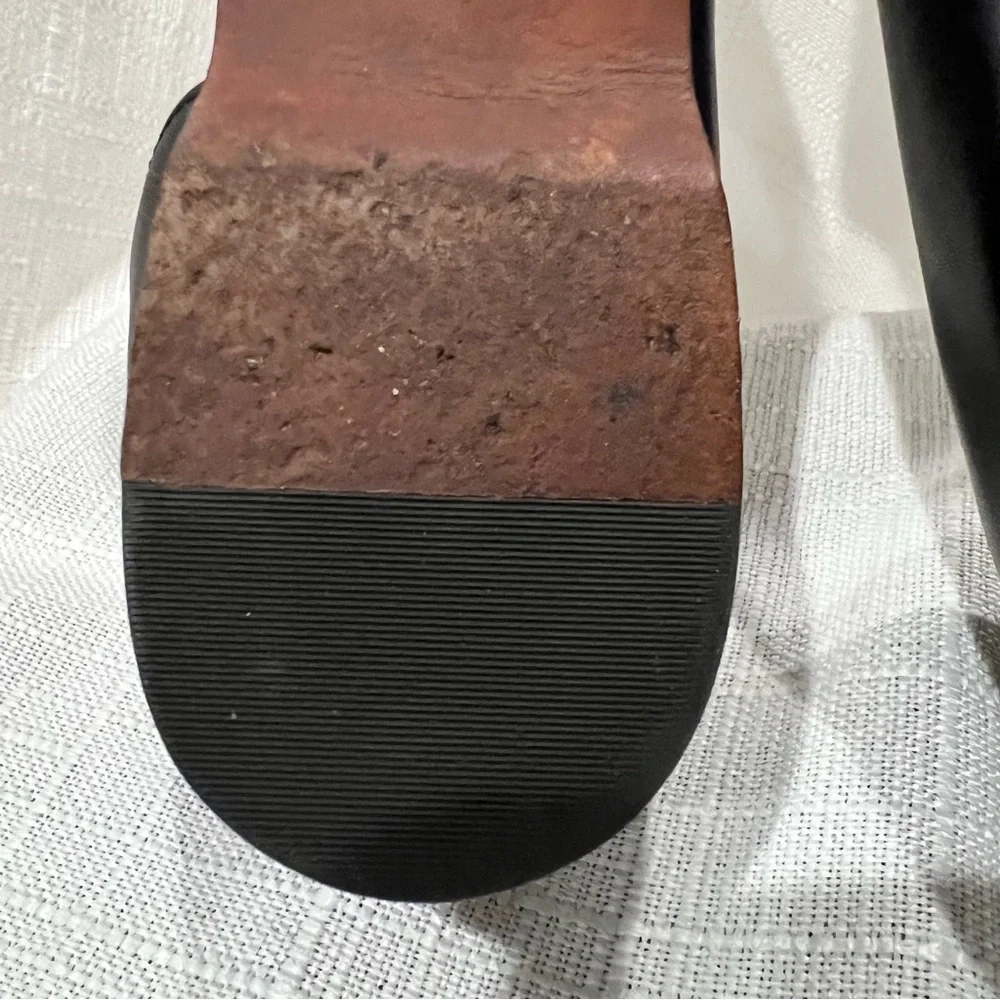 Cole Haan Flats Blue Navy Snakeskin Pattern Pointed Toe Women’s Size 8.5B - Picture 11 of 16